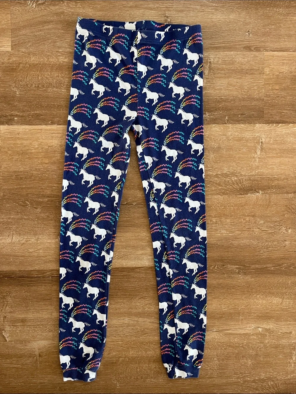 Carter’s Navy Unicorn Pajama Set with Rainbow Accents